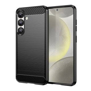 Etui Carbon Case elastyczne silikonowe na Samsung Galaxy F06 5G - czarne