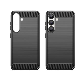 Etui Carbon Case elastyczne silikonowe na Xiaomi Redmi Turbo 4 / Xiaomi Poco X7 Pro - czarne