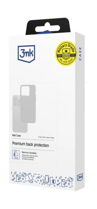 Etui 3mk Matt Case na Apple iPhone 17 Pro Max - czarny matt