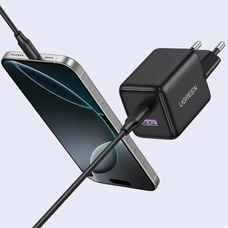 Ładowarka sieciowa Ugreen Nexode N Series X516 30W GaN 1x USB-A 1x USB-C - szara