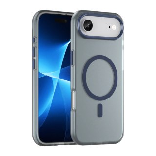 Etui Magnetic Abrasive na iPhone 17 Air kompatybilne z MagSafe - matowe niebieskie