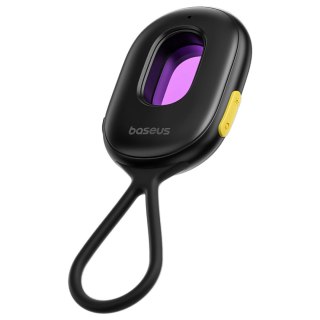 Wykrywacz ukrytych kamer Baseus Heyo Series II z alarmem i mini latarką + kabel Baseus Simple USB-A - USB-C - czarny