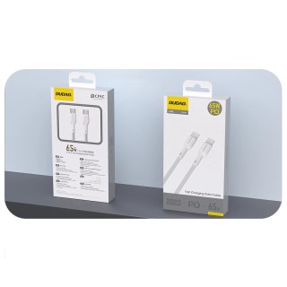 Kabel Dudao L9C 65W USB-C - USB-C 2m - biały