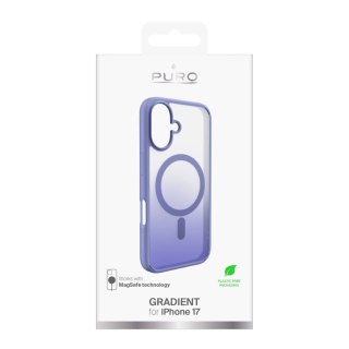 Etui Puro Gradient TPU kompatybilne z MagSafe na iPhone 17 - fioletowe