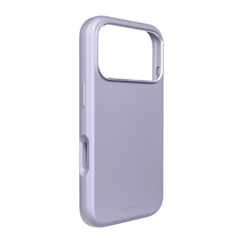 Etui silikonowe Puro Icon Mag Pro Liquid Silicone na iPhone 17 Pro kompatybilne z MagSafe, z ochroną aparatu i aluminiowymi przy