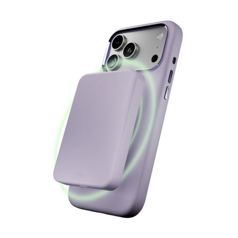 Etui silikonowe Puro Icon Mag Pro Liquid Silicone na iPhone 17 Pro kompatybilne z MagSafe, z ochroną aparatu i aluminiowymi przy
