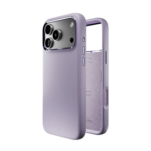 Etui silikonowe Puro Icon Mag Pro Liquid Silicone na iPhone 17 Pro kompatybilne z MagSafe, z ochroną aparatu i aluminiowymi przy