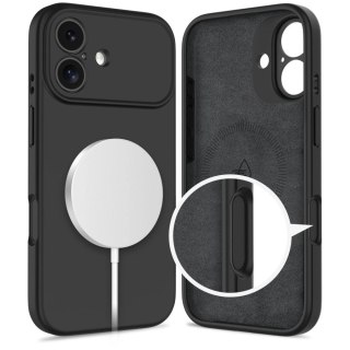 Etui Tech-Protect Silicone MagSafe na iPhone 17 - czarne