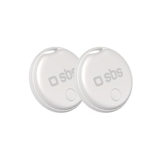 Lokalizator SBS Track My Circle kompatybilny z Apple Find My zestaw 2szt. - biały