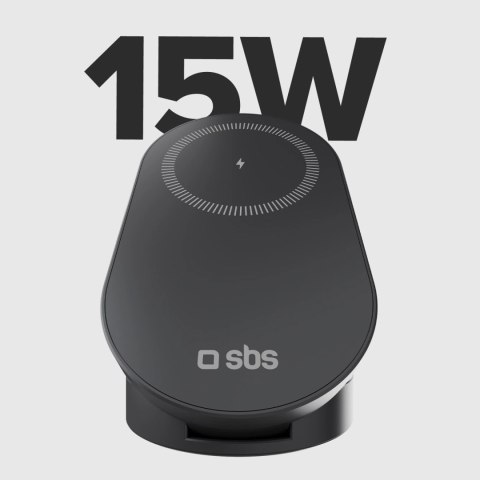 Stacja ładująca SBS składana 3w1 bezprzewodowa QI2 MFI - Made for iPhone - czarna