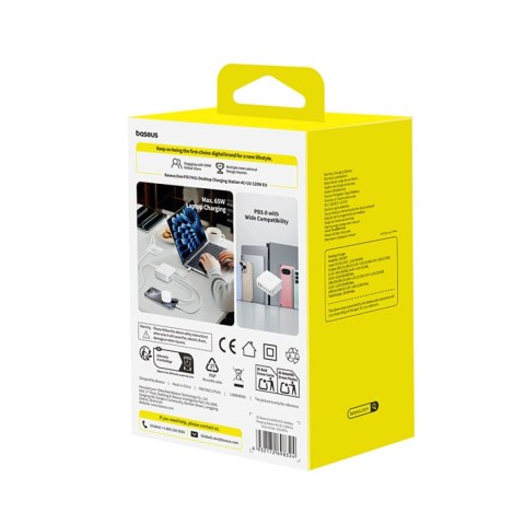 Stacja ładująca Baseus EnerFill FH21 120W 4xUSB-C + 2xUSB-A - biała