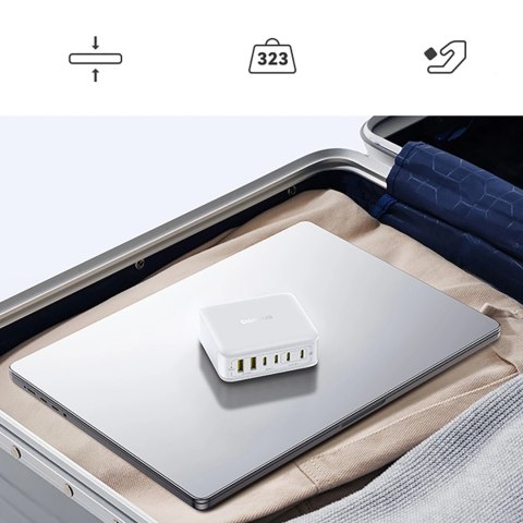 Stacja ładująca Baseus EnerFill FH21 120W 4xUSB-C + 2xUSB-A - biała