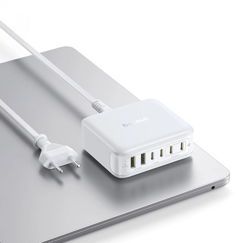 Stacja ładująca Baseus EnerFill FH21 120W 4xUSB-C + 2xUSB-A - biała