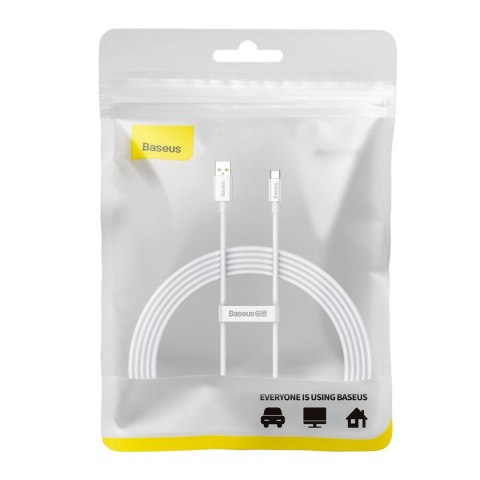 Kabel Baseus Superior Series 100W USB-A - USB-C 2m - biały