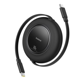 Kabel Baseus Free2Pull Mini 100W zwijany USB-C - USB-C 2m - czarny