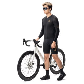 Koszulka rowerowa Rockbros YDCX008 Diamond z długim rękawem rozmiar L - czarna