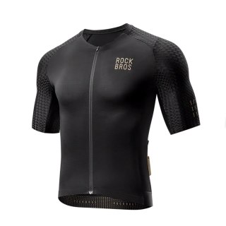 Koszulka rowerowa Rockbros YDDX011 Diamond z krótkim rękawem rozmiar XXL - czarna