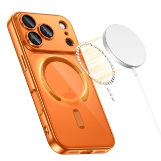 Etui Tech-Protect MagFlex MagSafe na iPhone 17 Pro - przezroczysto-pomarańczowe