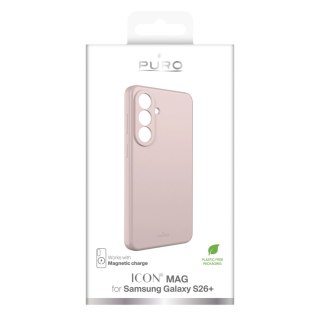 Etui ochronne Puro ICON MAG na Samsung Galaxy S26 Plus silikonowe kompatybilne z MagSafe - różowe