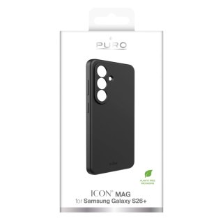 Etui ochronne Puro ICON na Samsung Galaxy S26 Plus silikonowe - czarne