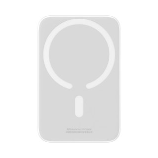 Powerbank Baseus Airpow 6000mAh 20W magnetyczny z kablem Baseus Simple USB-C - USB-C 30cm - biały
