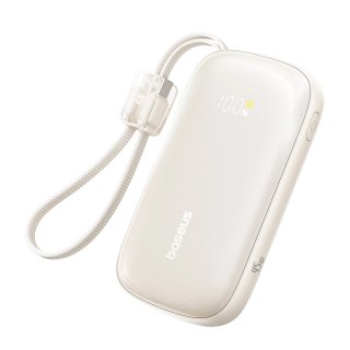 Powerbank Baseus EnerFill FC21 Qpow 3 Ultra 10000mAh 45W z wyświetlaczem cyfrowym z odłączanym kablem USB-C - Lightning - tytano