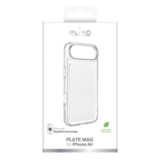 Etui Puro Plate Mag na iPhone 17 Air kompatybilne z MagSafe - białe