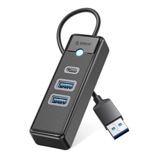 Hub USB Orico PWC2U-U3 3-portowy 2x USB-A 3.0 1x USB-C 3.0 1 m - czarny