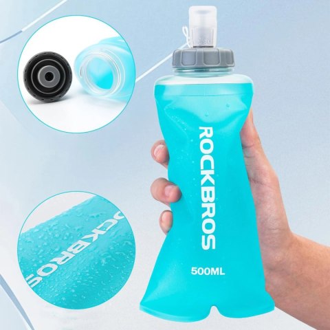 Bukłak Rockbros 35210027001 soft flask miękki bidon do biegania 500 ml - jasnoniebieski
