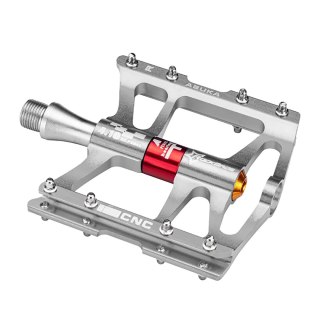 Pedały rowerowe Rockbros JT410 4.10 4 łożyska - srebrne