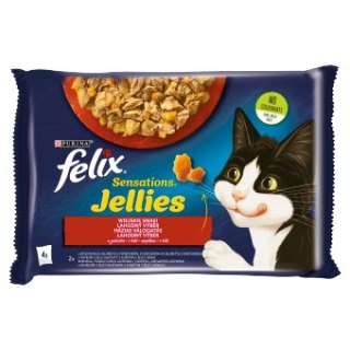 Felix Sensations Jellies Karma Dla Kota Wiejskie Smaki W Galaretce 4x85g