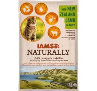 IAMS Naturally Adult Cat with New Zealand Lamb in Gravy 85g