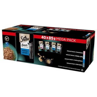 Sheba Sauce Collection Karma Dla Kota Rybne Smaki 40x85g