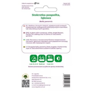 Stokrotka pospolita łąkowa biała - nasiona