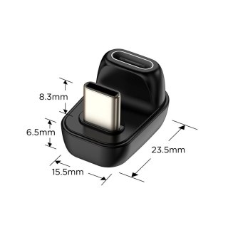 Adapter kątowy Tech-Protect Ultraboost AA04 USB-C - czarny