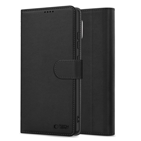 Etui Tech-Protect Wallet na iPhone 16e / 17e - czarny mat