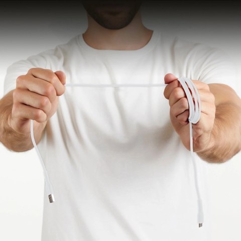 Kabel SBS TECABLEMICROC15W USB-A - USB-C 1,5m - biały