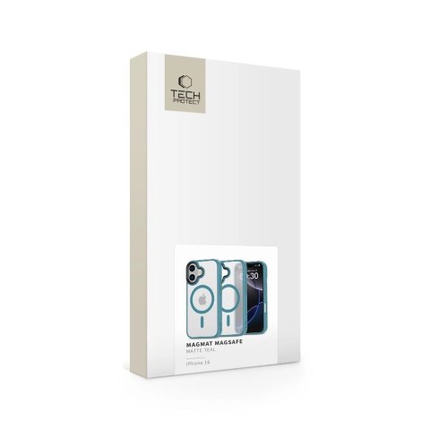 Etui Tech-Protect MagMat MagSafe na iPhone 16 - niebieskie