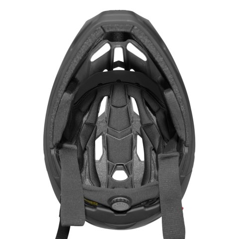 Kask rowerowy fullface Wozinsky z odpinanym daszkiem 60-62 cm - czarny