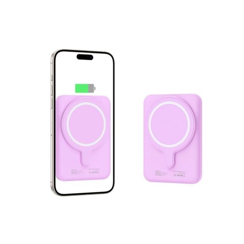 Powerbank Tech-Protect LifeMag MagSafe PB10 5000 mAh - różowy