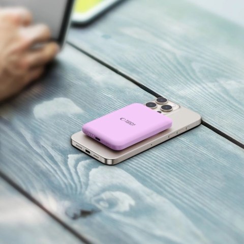 Powerbank Tech-Protect LifeMag MagSafe PB10 5000 mAh - różowy