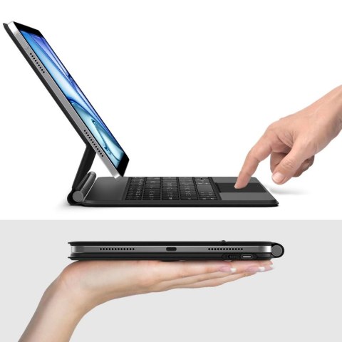 Etui Tech-Protect Smartcase Magnetic z klawiaturą na iPad Air 10.9" (2020/2022) / 11" (2024/2025/2026) - czarne