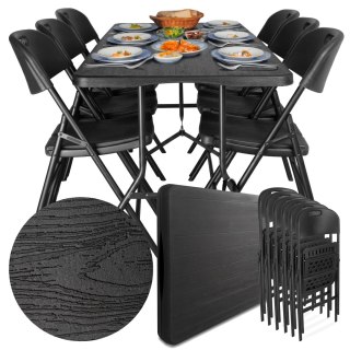 Zestaw Cateringowy WOODLAND Stół 180 cm + 6 Krzeseł