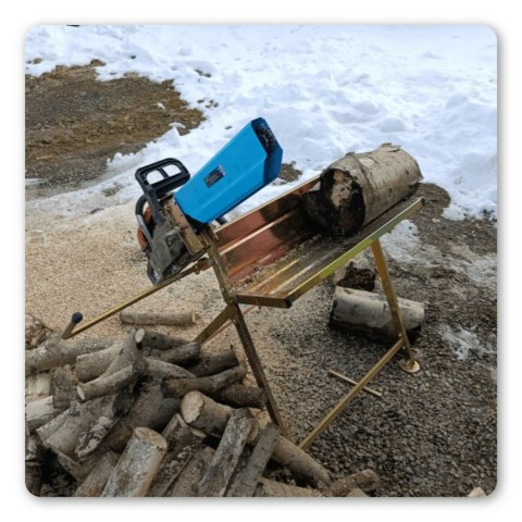Stojak do cięcia drewna Koziołek do drewna z uchwytem na piłę 45cm 120kg