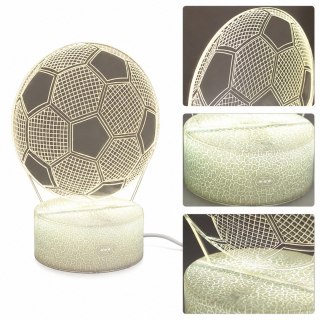 Lampka nocna Piłka - Prezent dla Piłkarza Gadżet - 3 kolory - P107