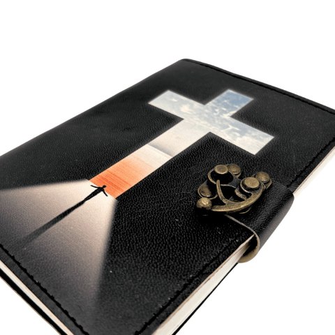 Notes Skórzany Krzyż Religijny - 200 stron - AH15