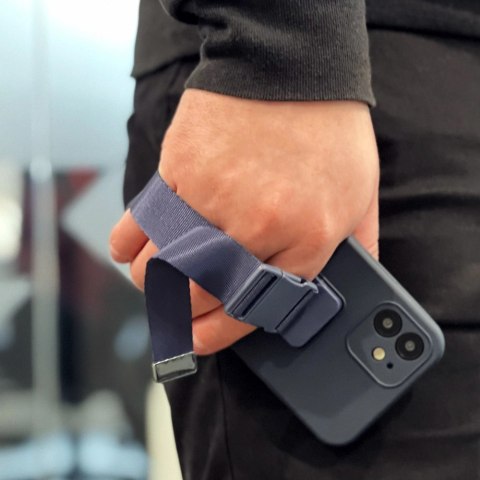 Rope case żelowe etui ze smyczą łańcuszkiem torebka smycz Xiaomi Redmi Note 10 / Redmi Note 10S ciemnozielony