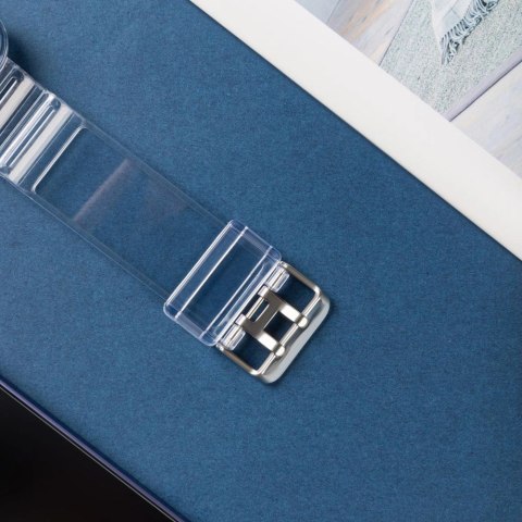 Silikonowa opaska pasek bransoleta bransoletka etui Strap Light Set do zegarka Apple Watch 40 mm - fioletowa