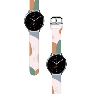 Pasek Strap Moro do Samsung Galaxy Watch 40 / 41 / 42 / 43 / 44 mm silikonowa bransoletka opaska do zegarka - wzór 11