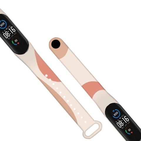 Strap Moro opaska do Xiaomi Mi Band 5 / 6 silikonowy pasek bransoletka do zegarka wzór 6